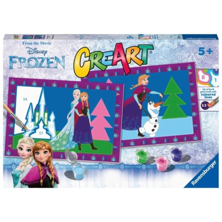 CreArt pictura pe numere pentru copii 2 sabloane Disney Frozen